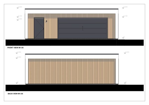 Eristetty Autotalli Carnforth, 50 m²