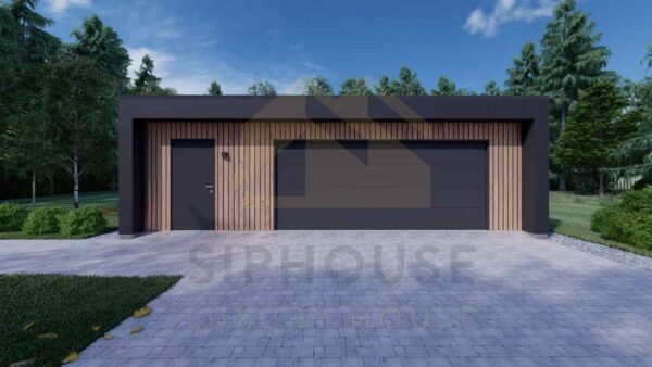 Eristetty Autotalli Morecambe, 50 m²