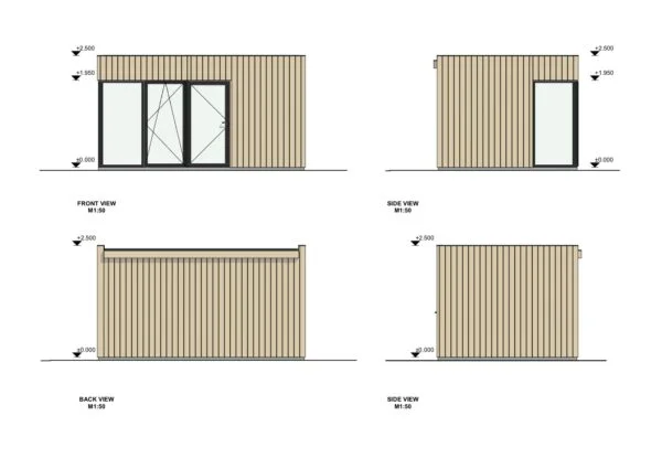Eristetty Piharakennus Belgrade, 12 m²
