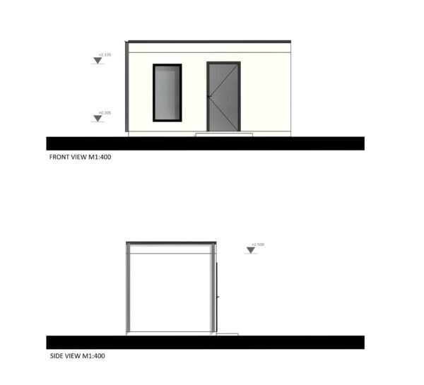 Eristetty Piharakennus Hamam, 12 m²