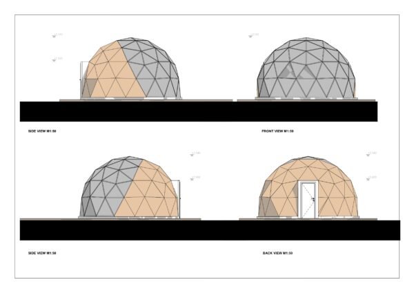 Geodesic Home Kit Rothbury, 20 m²