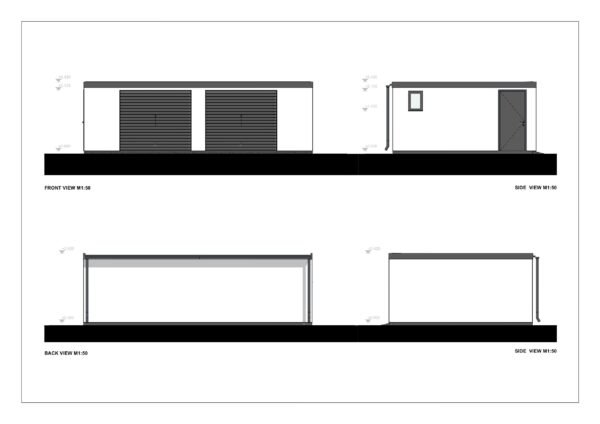 Moderni Autotalli Garras, 38 m²