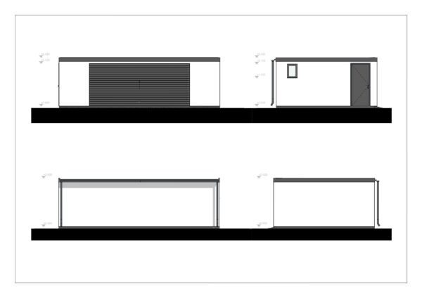 Moderni Autotalli Tregarne, 38 m²