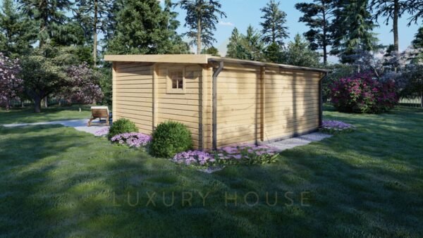 Moderni Hirsimökki 44mm Edinburgh, 26 m²