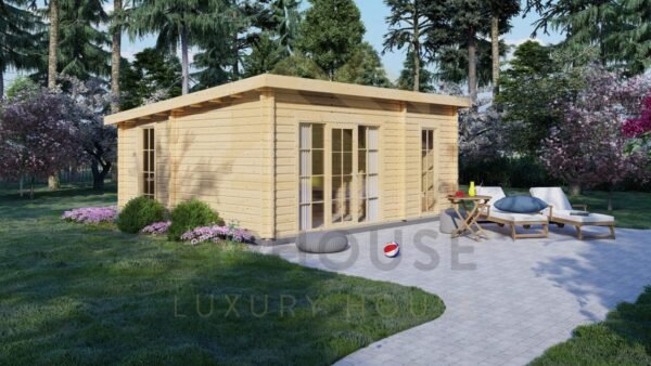 Moderni Hirsimökki 44mm Edinburgh, 26 m²