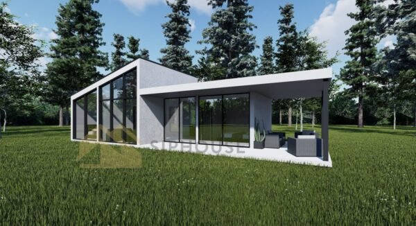 SIP Paneelit Eristetty Kesämökki Bogota, 69 m²