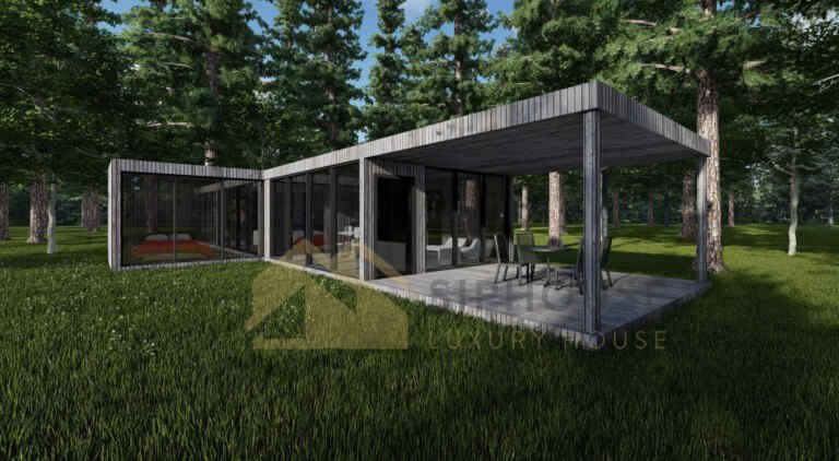 SIP Paneelit Eristetty Kesämökki Turku, 77 m²