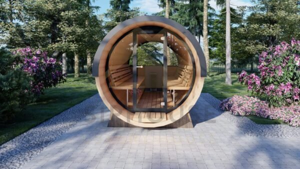 Tynnyrisauna Fleetwood, 2.3x4.0