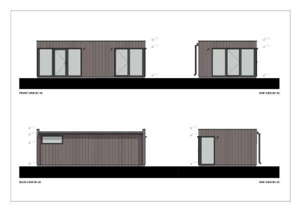 Eristetty Kesämökki Lübeck, 30 m²