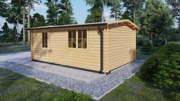 Autotalli Paketti 44mm Alesund, 24 m²