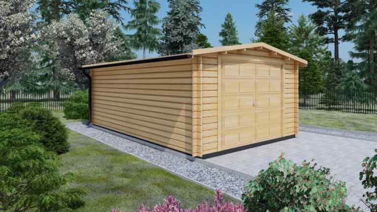 Autotalli Paketti 44mm Alesund, 24 m²
