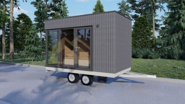 Eristetty Mökkivaunu Treileris Ortona, 7 m²