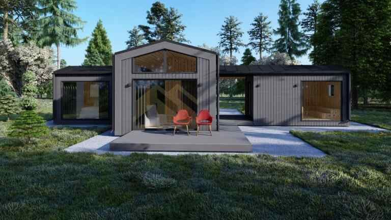 Moderni Piharakennus + Sauna Romulus, 46 m²
